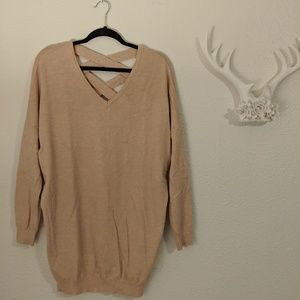 Pink tunic sweater